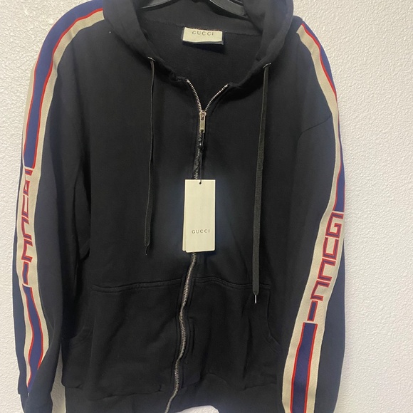 Black And Red Gucci Hoodie Sz M - Picture 7 of 9